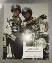 Erik Estrada &amp; Larry Wilcox Hand Signed Autograph 8x10 Photo COA JSA Chips - £130.81 GBP