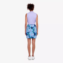 NWT Swing Control Blue Peony Floral 18" Pullon Stretch Golf Skort size 8 image 2