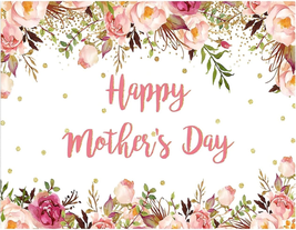 Mother&#39;S Day Background Mom Background Floral Background Mother&#39;S Day Party Deco - £18.20 GBP