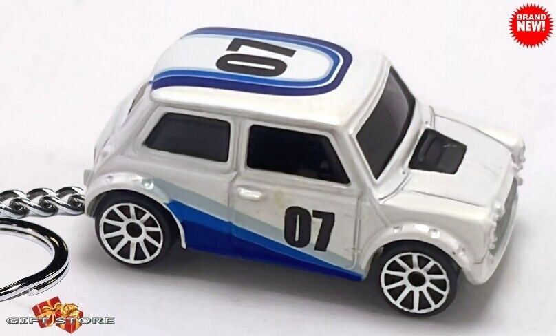 RARE KEYCHAIN WHITE AUSTIN MORRIS MINI COOPER CUSTOM Ltd Ed. GREAT GIFT - $32.98