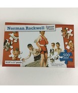 Norman Rockwell Jigsaw Puzzle 500 Piece Cousin Reginald Goes Swimming Ne... - £15.36 GBP