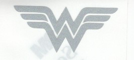 Highly Reflective Silver Wonder Woman logo fire helmet window decal - £2.73 GBP+