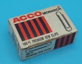 Vintage Acco #100 1&quot;&quot; Paper Tweezers Advertising Box Design NOS-
show origina... - £25.75 GBP