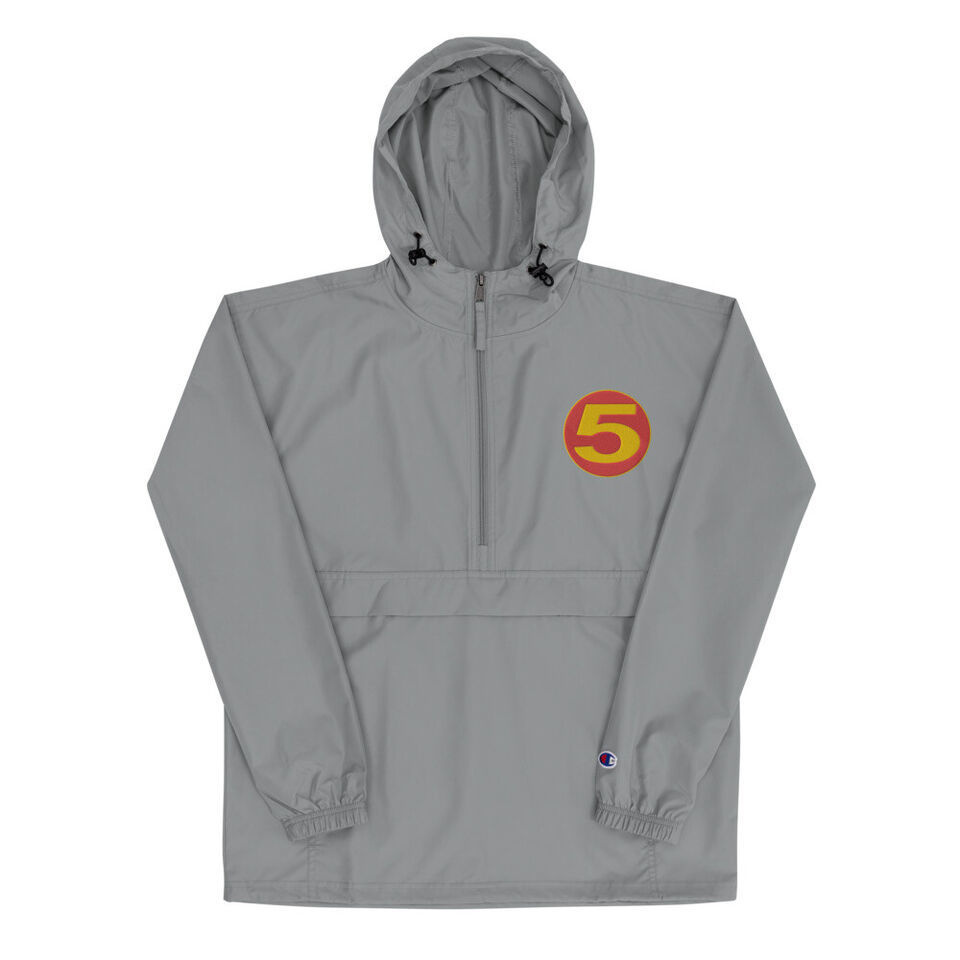 Mach 5 Speed Racer Embroidered Champion Unisex Packable Jacket