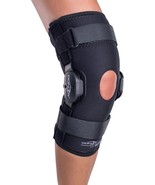 DonJoy Deluxe Hinged Knee Brace, Drytex Sleeve, Open Popliteal, Large - $66.34 CAD