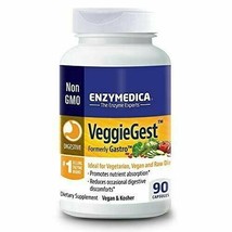 Enzym VeggieGest Digestive Relief Vegan Kosher Gluten Free 90 Capsules - $47.22
