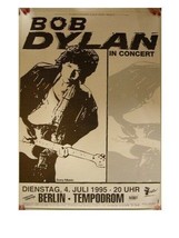 Bob Dylan Poster 1995 Berlin Black And White Concert - £106.75 GBP