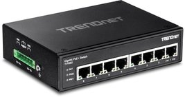 TRENDnet 8-Port Hardened Industrial Unmanaged Gigabit PoE+ DIN-Rail Switch, TI-P - £217.08 GBP