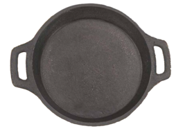 Preseasoned Cast Iron Fry Pan with Double Handle 10 inch Nonstick Fry Pan - £35.14 GBP