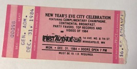 New Years Eve First Avenue Ticket Stub Minneapolis Minnesota  December 1984 - £10.62 GBP