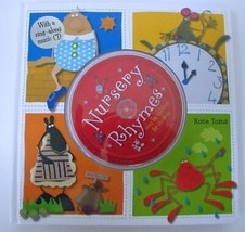 NEW Nursery Rhymes Board Book w Sing Along Music CD Sung by Children  Kate Toms - £11.25 GBP