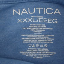 Nautica Shirt Mens 3XL Blue Short Sleeve Round Neck Graphic Print Casual T Shirt - £17.82 GBP