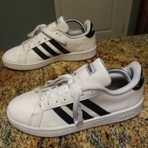 Adidas Womens Grand Court F36483 White Casual Shoes Sneakers Size 10 - $48.51