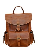 Hancrafted Vintage Distressed Tan Leather Travel  Backpack 18AXB07TN - £109.28 GBP