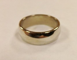 Vintage 14k White Gold Wedding Band Men&#39;s Sz 9 Anniversary 7mm Ring 9.3g... - $459.99