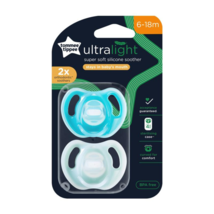 Tommee Tippee Ultra-Light Silicone Soother, 6-18m, 2 Pack - £65.90 GBP