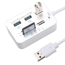 Mini Multi Hub + Card Reader Splitter USB 2.0 - £4.51 GBP