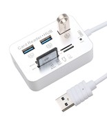 Mini Multi Hub + Card Reader Splitter USB 2.0 - £4.44 GBP