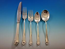 Dancing Flowers by Reed and Barton Sterling Silver Flatware Set 8 Service 47 pcs - £2,211.05 GBP