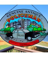 Vintage Joan Baker Stained Glass/Sun Catcher Antique Policeman Quote Pol... - $20.36 CAD