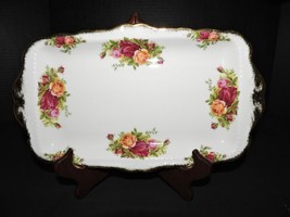 Royal Albert Old Country Roses Sandwich Tray 11 3/4&quot; Gold Trim New - £39.41 GBP