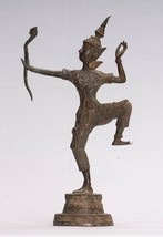 Antik Thai Stil Bronze Thai Rama - Avatar Von Vishnu - 26cm/27.9cm - £202.46 GBP