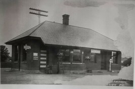 Philadelphia Reading Railroad Station Auburn Pa Early 1900s Photogragh 8x10 - £31.96 GBP