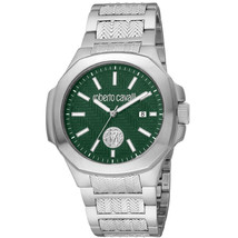 Roberto Cavalli Men&#39;s Classic Green Dial Watch - RC5G050M0055 - £138.47 GBP