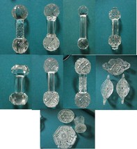 Antique Crystal Cut Faceted Glass Knife Rest Salt Dish S Tooth Pick Holder PICK1 - £37.56 GBP