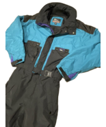 1980s Ski Suit Mens M One Piece Snowsuit Snow Bib Inside Edge Retro Vint... - €68,35 EUR