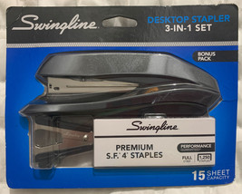 Swingline Standard Stapler Value Pack W/1250 Staples &amp; Staple Remover Item 54567 - £9.61 GBP
