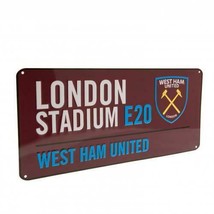 West Ham United FC Official Metal Street Sign London Stadium E20 - £13.85 GBP