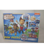 5ct Paw Patrol Wood Puzzles Pk, Wooden Storage Box, Rescue Dogs, Learnin... - £19.60 GBP