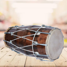 Musical Instrument Doori With nut bolt Dholki Wooden With &amp; bag hand drum dhol - £181.98 GBP