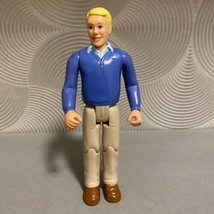 Toys R Us Family Dad Blue Sweater Dollhouse Doll Miniature People Preten... - $7.19