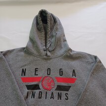 Gildan RN#93846 NEOGA INDIANS Men's Gray Pullover Hoodie Sweatshirt Size XL image 8