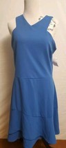 Love...Ady Ruffle Hem Fit &amp; Flare Blue Dress NWT NEW Size XXL Formal Homecoming  - $17.72