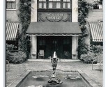 Dodge Hotel Entrance Fountain Washington DC UNP B&amp;W Chrome Postcard H24 - $1.93