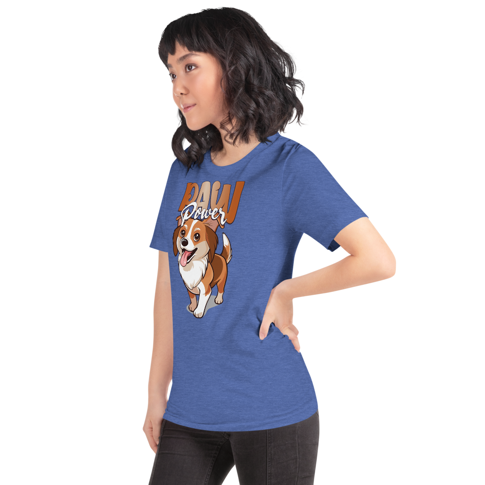 Unisex T-Shirt – Paw Power Heather True Royal Item image 2