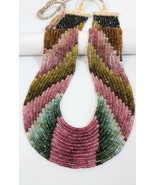 Natural Multi Color Tourmaline Faceted Beads Necklace - £282.17 GBP+