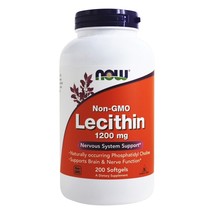 NOW Foods Lecithin 19 Grain 1200 mg., 200 Softgels - £13.74 GBP