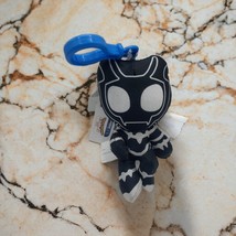 Marvel Spidey &amp; His Amazing Friends &quot;Black Panther&quot; Plush Bag Bookbag Clip - $6.23