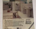 1987 American Standard Whisper Pattern Vintage Print Ad Advertisement pa22 - $6.92