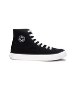Vegan sneakers basic mid-top vulcanized Non-Skid organic cotton lined Re... - £27.34 GBP