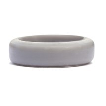 Womens Light Gray Silicone Ring Size 7 - £2.32 GBP
