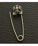 Chrome Necklace Safety Pin Cross/Hearts Brooch Misbhv Y2K Designer Smfk ... - $20.91+