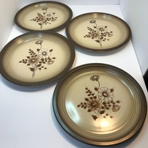 VTG Wallace Heritage Stoneware Dinner Plates Sunset Design Japan Set of 4 - £27.25 GBP