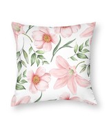 Mondxflaur Pink Flowers Pillow Case Covers for Sofas Polyester Decorativ... - $15.07 CAD+