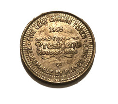 President Riverboat Casino 5¢ Gaming Token Davenport Iowa 1993 - €4,26 EUR