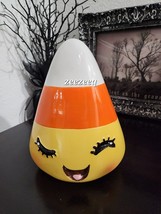 Halloween Candy Corn Cute Face Resin Figurine Statue Prop 8.25&quot; - $29.69